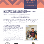 Webinar Series Addresses Indigenous Rights Through Intellectual Property Lens