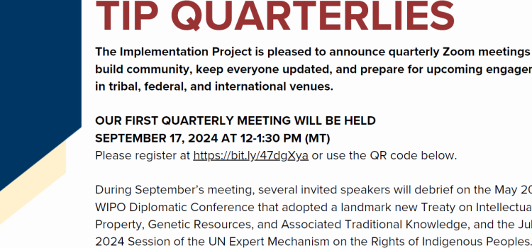 Join the September 2024 Quarterly TIP Meeting