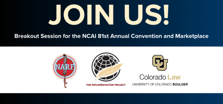 Join Us At The NCAI 81st Annual Convention For Our Breakout Session