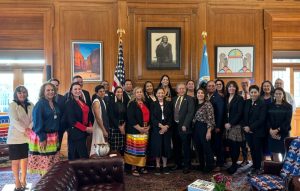 US Secretary of the Interior Deb Haaland meets with Tribal leaders and senior advisors, Sept. 9, 2024.