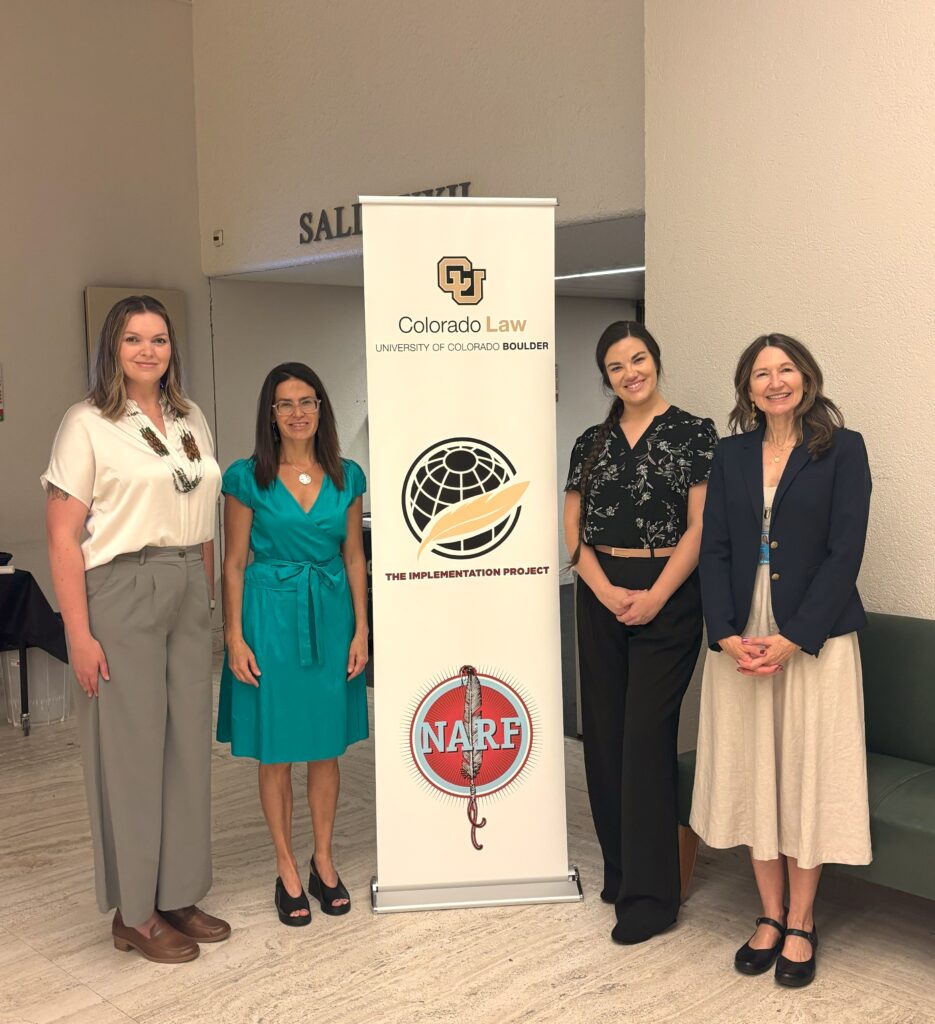 TIP Team at EMRIP: Ms. Hannah Ahders, Prof. Kristen Carpenter, Ms. Danielle Pourier, Ms. Sue Noe
