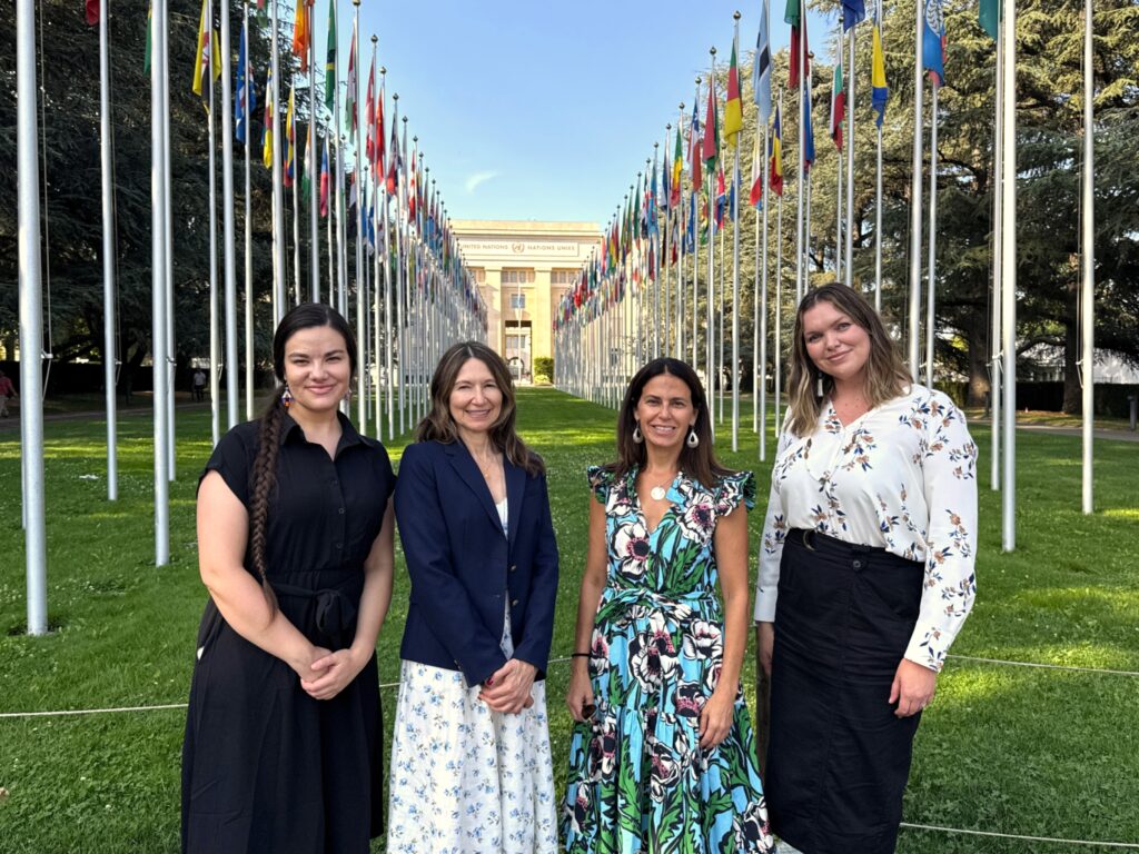 TIP at the United Nations Headquarters in Geneva: Ms. Danielle Pourier, Ms. Sue Noe, Prof. Kristen Carpenter, Ms. Hannah Ahders