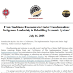 “From Traditional Economies to Global Transformation: Indigenous Leadership in Rebuilding Economic Systems” - Available now!