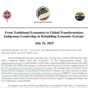 “From Traditional Economies to Global Transformation: Indigenous Leadership in Rebuilding Economic Systems” - Available now!