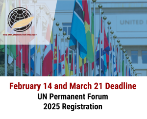 UN Permanent Forum 2025 Registration - First Deadline is February 14, 2025