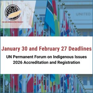UN Permanent Forum on Indigenous Issues 2026 - January 30 Deadline
