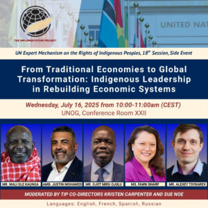From Traditional Economies to Global Transformation: TIP Side Event at EMRIP 2025