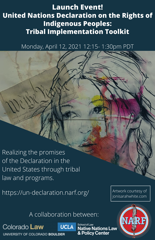 Flyer for the Tribal Implementation Toolkit Launch - April 12, 2021