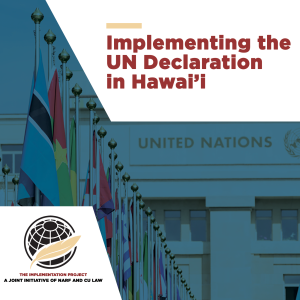 How Native Hawai’i Can Implement the UN Declaration