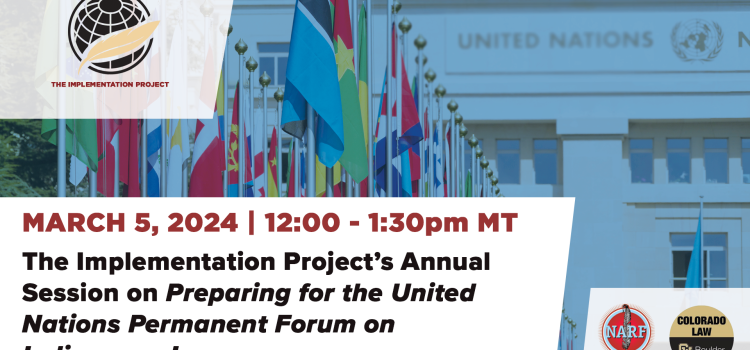 2024 Preparation Event for the UN Permanent Forum on Indigenous Issues